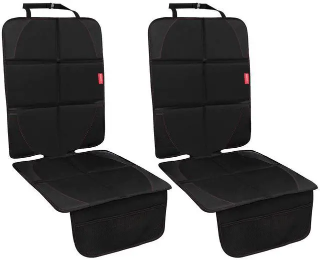 Main image of Car Seat Protector, 2 Pack Carseat Protector with Thick Padding, Baby/Pets for Child Car Seat-Mesh Pockets-Waterproof-Universal Size(Black)