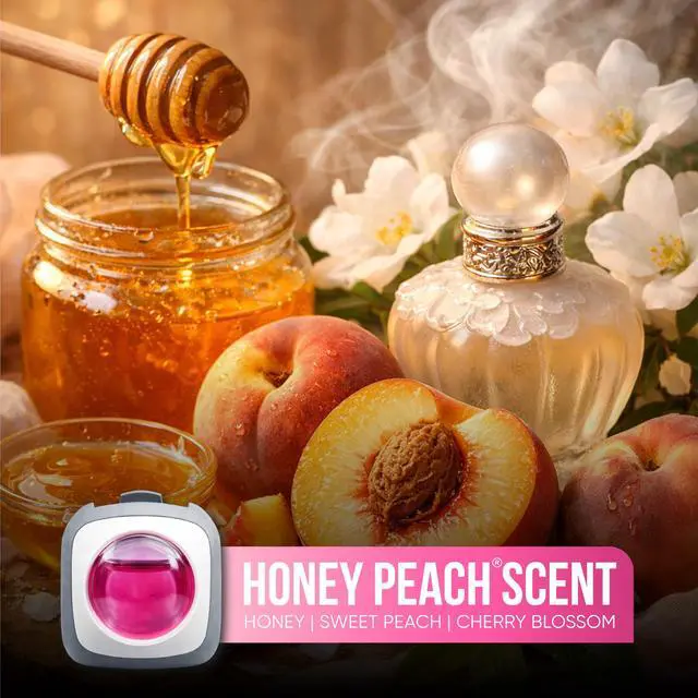 Alt view image 2 of 7 - Honey Peach Scent Pink Car Air Freshener Vent Clip 6 Ct