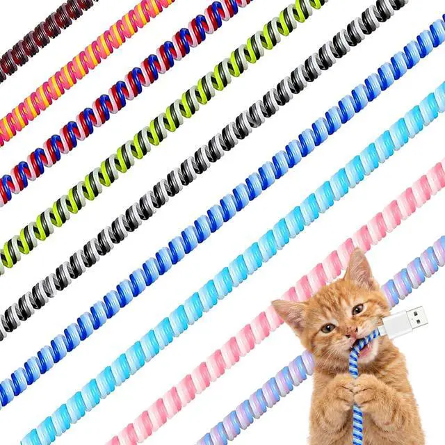 Main image of 10 Pcs Cord Protectors from Pets No Chew 43.13",Classic Colors