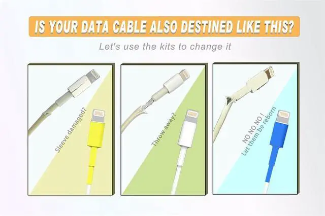 Alt view image 2 of 7 - 30PCS Charger Protector, Cable Protector, Spiral Charger Cord Protector, Flexible Cable Cord Saver, Tube Wrap Cable Wire Kit for DIY