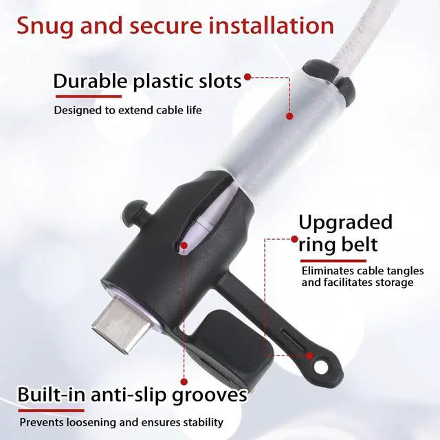 Alt view image 3 of 7 - 12Pcs Silicone Charger Cable Protector Cover Charger Cord Protector for Phone Chargers Double-End Phone Cord Protectors Compatible with Type C to USB Charging Cords, Black, White, Gray