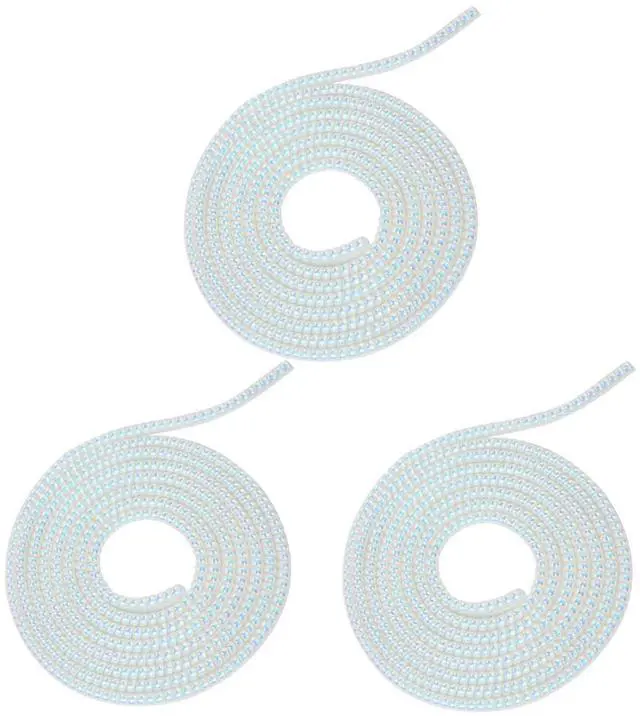 Main image of 3pcs Laser Spiral Cable Protectors - Charger/USB Data Cable Sleeves | Headphone Cord Savers for Phones, Earphones | Pet Chew Prevention, Durable Cable Guards | Essential Cord Accessories (White)