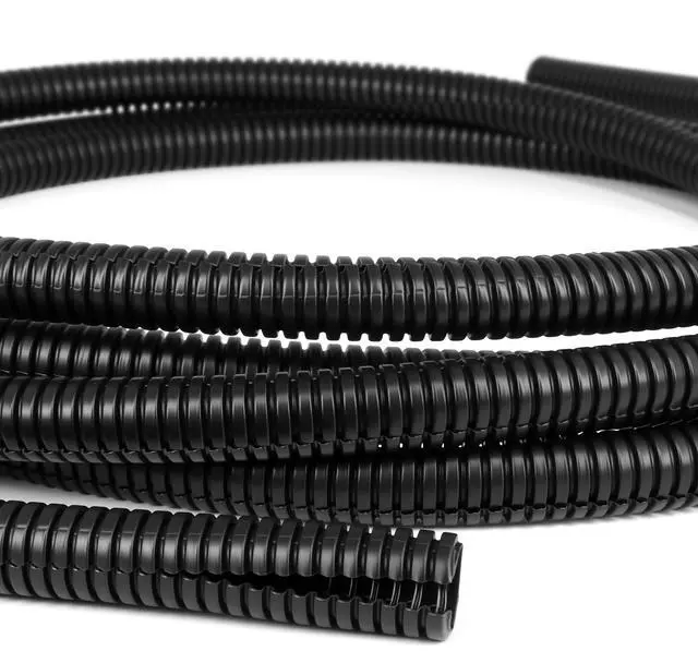 Main image of Split Wire Loom Tubing,10,25ft Cord Protectors from Pets No Chew, Flexible Wire Covers Cord Protectors, Protective Split Cable Sleeve for Automotive Home Industrial Wires(Black, 0.3inch-10ft)