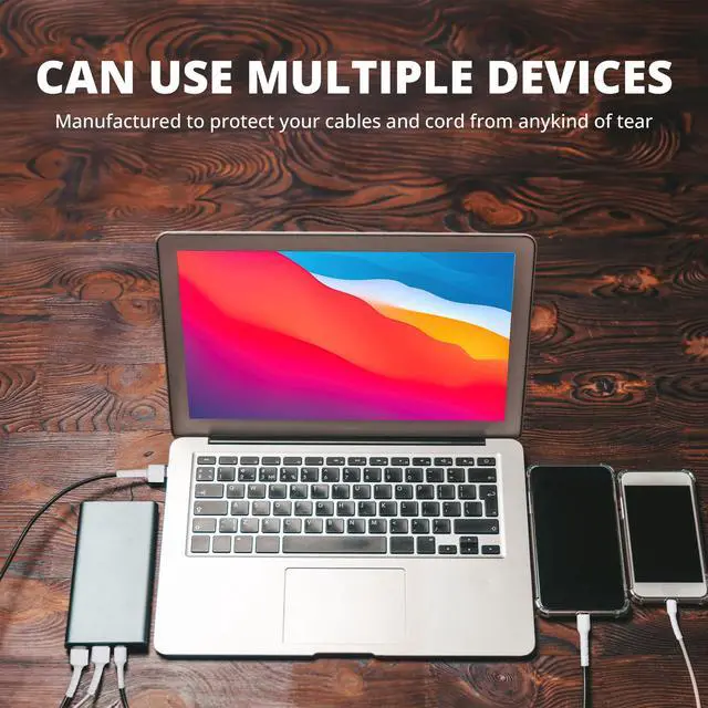 Alt view image 6 of 7 - 16-Pack Cable Saver for iPhone Lightning & USB-C Cord Charging Cable Protector Sleeve Anti-Fray Cord Saver Set, Replacement Pack for Phone Charger Cable Management