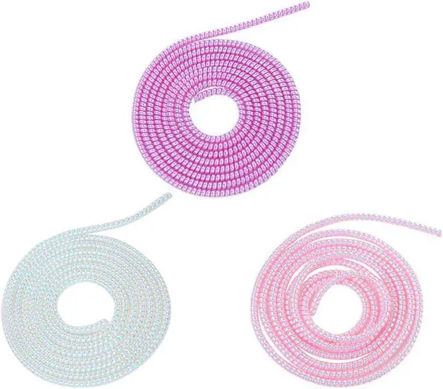 Main image of 3Pcs Multicolored Cable Protector,1.55M Spiral Data Cable Protective Sleeve,Flexible Cable Wire Protector,Cable Sleeves for Phone Charge Cable, USB Data Cable Accessories and Supplies