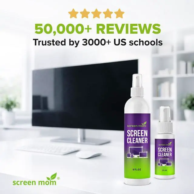 Alt view image 5 of 7 - Screen Cleaner Spray 8oz & 2oz for TV, Car, Laptop and Computer