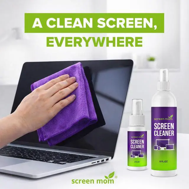 Alt view image 6 of 7 - Screen Cleaner Spray 8oz & 2oz for TV, Car, Laptop and Computer