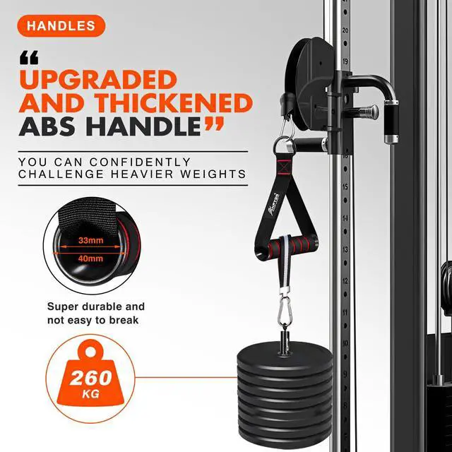 Alt view image 3 of 7 - Exercise Handles, Replacement Fitness Equipment for Pilates,Yoga,Strength Trainer, Heavy Duty Comfortable Cable Handle Compatible With High Bearing Capacity Pulley Handles, Pull Down Home Gym