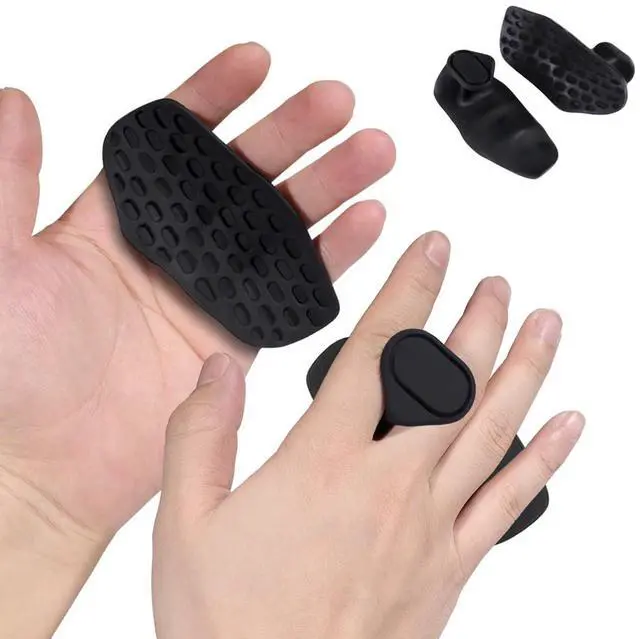 Main image of Anti-Slip Workout Grips - Ergonomic Rubber Hand Protector Gloves for Weight Lifting, Pull-Ups, Gym Training and Exercise, for Men and Women (1pack)