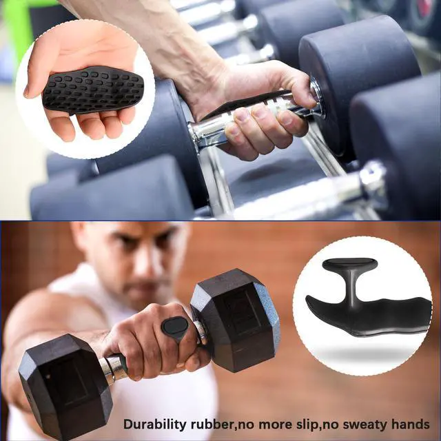 Alt view image 4 of 7 - Anti-Slip Workout Grips - Ergonomic Rubber Hand Protector Gloves for Weight Lifting, Pull-Ups, Gym Training and Exercise, for Men and Women (1pack)