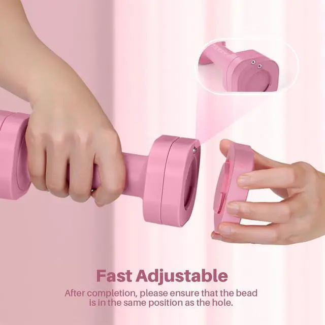 Alt view image 4 of 7 - Adjustable Dumbbell Set, 4 in 1 Free Weight Dumbbell Set for Women, Hand Weight for Women at Home, Each 2lb 3lb 4lb 5lb with TPU Soft Rubber Handle for Home Gym Aquatic Fitness Equipment