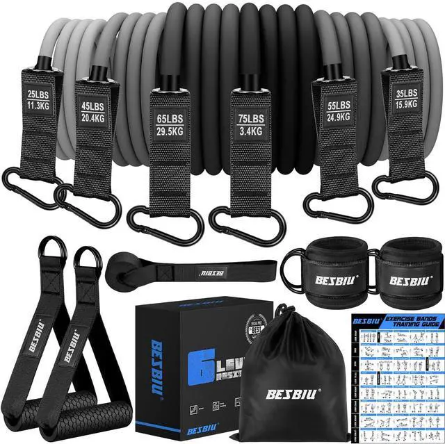 Main image of Heavy Resistance Bands for Working Out, 300lbs/360lb/420lb Exercise Bands Workout Bands with Handles, Door Anchor, Ankle Straps, Home Gym Workout Equipment for Men Fitness Strength Training Stretching