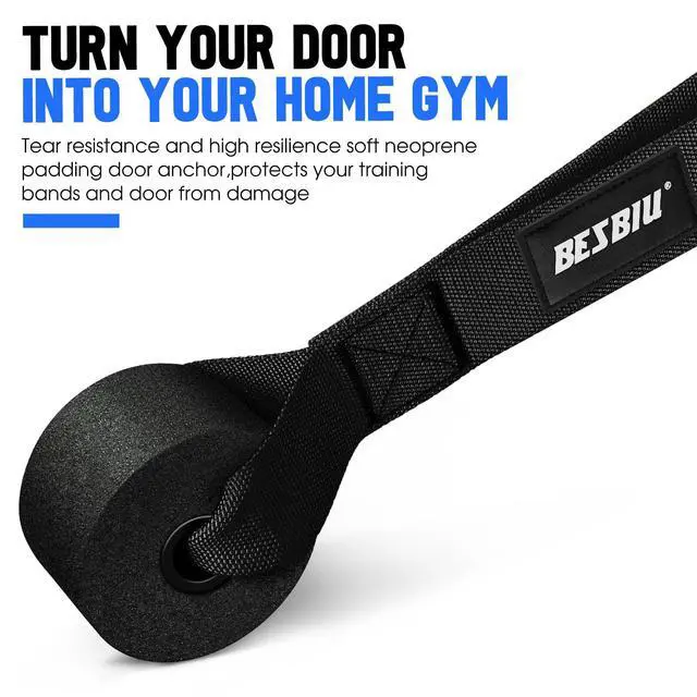 Alt view image 4 of 6 - Heavy Resistance Bands for Working Out, 300lbs/360lb/420lb Exercise Bands Workout Bands with Handles, Door Anchor, Ankle Straps, Home Gym Workout Equipment for Men Fitness Strength Training Stretching