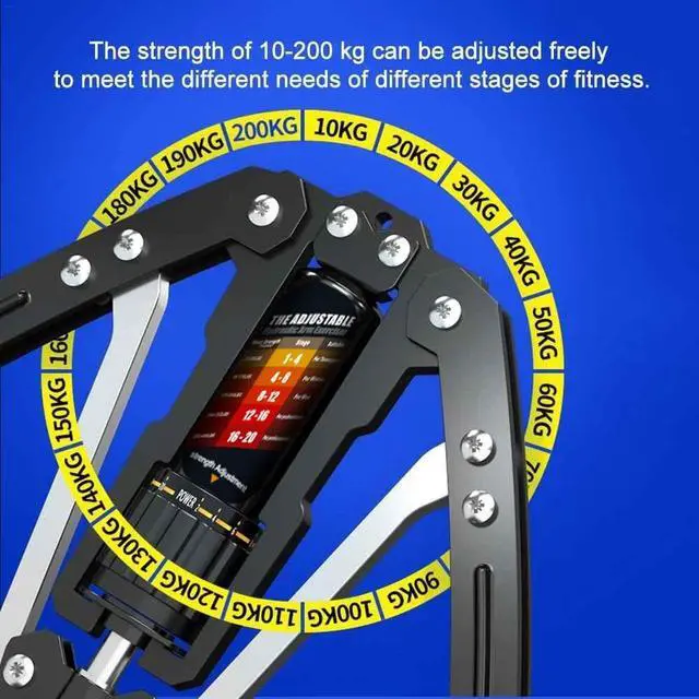 Alt view image 4 of 7 - Twister Arm Exerciser - Adjustable 22-440lbs Hydraulic Power, Home Chest Expander, Shoulder Muscle Training Fitness Equipment, Arm Enhanced Exercise Strengthener.