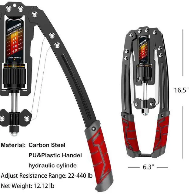 Alt view image 7 of 7 - Twister Arm Exerciser - Adjustable 22-440lbs Hydraulic Power, Home Chest Expander, Shoulder Muscle Training Fitness Equipment, Arm Enhanced Exercise Strengthener.