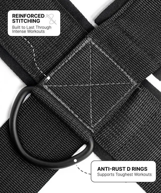 Alt view image 4 of 7 - Neck Harness for Weight Lifting - Soft Padded Head & Chin Strap with 30" Heavy Duty Steel Chain - Neck Exerciser, Trainer & Strengthener to Support Injury Recovery (Black)