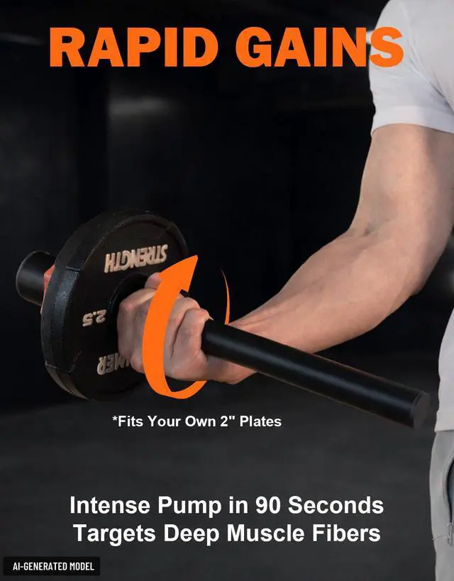 Alt view image 3 of 7 - 2 in Forearm Strengthener Trainer,Wrist Bar for Strength Exerciser