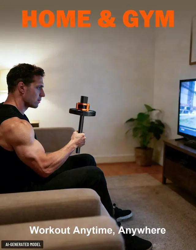 Alt view image 7 of 7 - 2 in Forearm Strengthener Trainer,Wrist Bar for Strength Exerciser