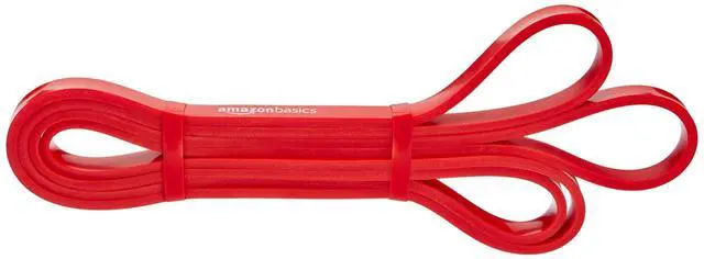 Main image of Resistance Pull-Up Bands for Exercise, Workout, Stretching and Muscle Training, 1/2 Inches, 10 to 35 Pounds, Red