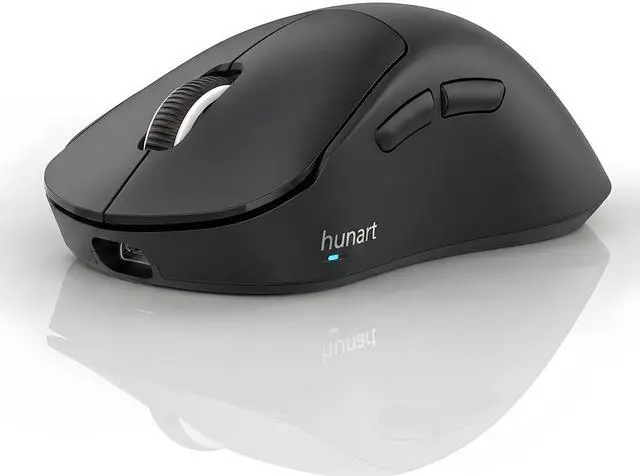 Main image of H6 49g Wireless Mouse, Bluetooth & 2.4GHz, USB-C Charging, Black