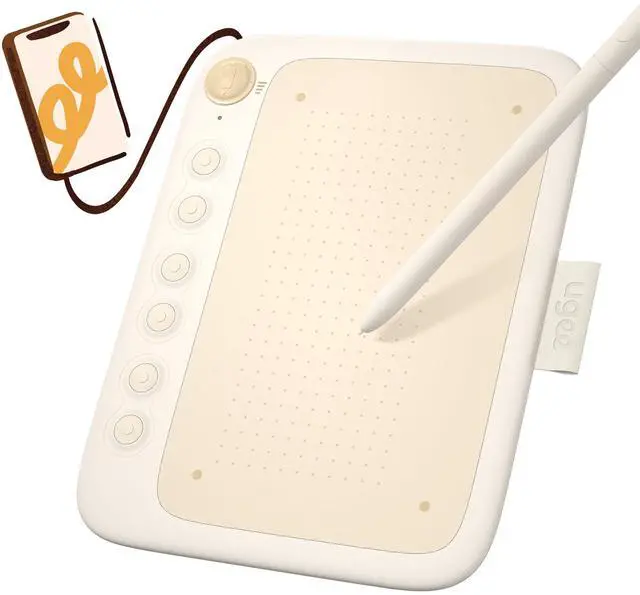 Main image of Q6 Drawing Tablet for Android Phone, Graphic Tablet with 6Hot Keys, 6.5x4 Portable Writing Tablet Adjustable Drawing Mode, Drawing Pad with 16K Levels Battery-Free Stylus for Mac/Windows/Chrome