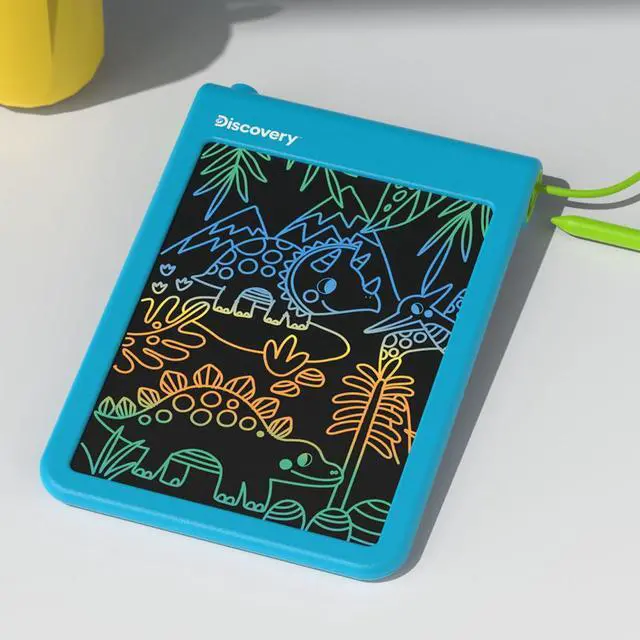 Alt view image 2 of 7 - Bright Doodles LCD Art Tablet - Mess-Free Colorful Drawing Pad & Tethered Stylus| Widescreen Display| LCD Writing Tablet for Kids| Arts & Crafts Toy| Toddler Learning Toy| Doodle Board Gift
