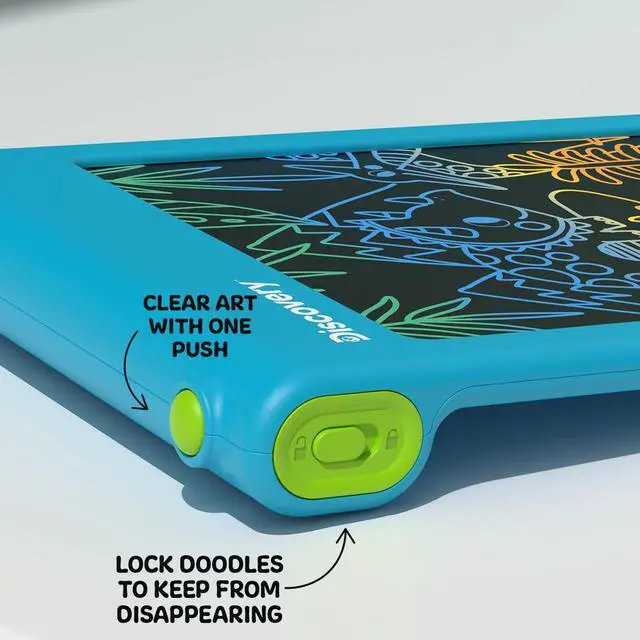 Alt view image 5 of 7 - Bright Doodles LCD Art Tablet - Mess-Free Colorful Drawing Pad & Tethered Stylus| Widescreen Display| LCD Writing Tablet for Kids| Arts & Crafts Toy| Toddler Learning Toy| Doodle Board Gift