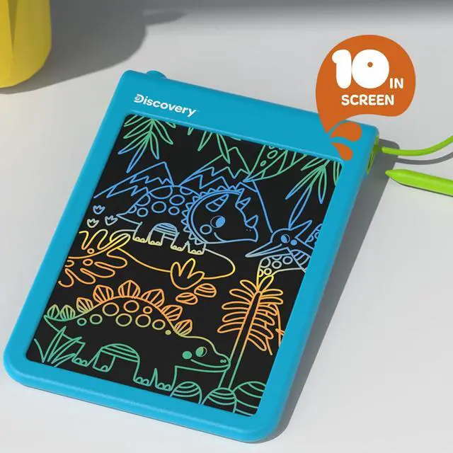 Alt view image 4 of 7 - Bright Doodles LCD Art Tablet - Mess-Free Colorful Drawing Pad & Tethered Stylus| Widescreen Display| LCD Writing Tablet for Kids| Arts & Crafts Toy| Toddler Learning Toy| Doodle Board Gift