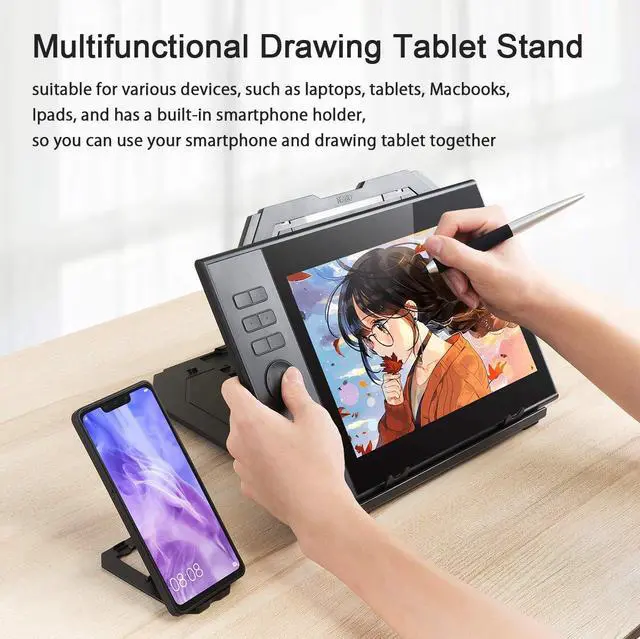 Alt view image 7 of 7 - Drawing Tablet Stand for 12-17 inch Drawing Display with 9 Angles