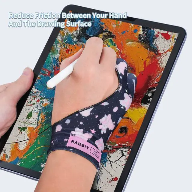 Alt view image 2 of 7 - Artist Drawing Glove for Graphic Drawing Tablet, Fits Left and Right Hand