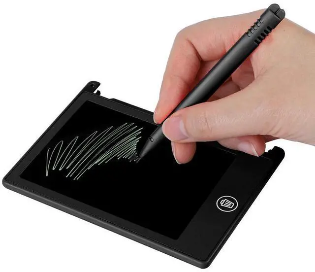 Main image of LCD Drawing Board, 4.5inch Digital Drawing Tablet for Children/Kids - Memo List Reminder Note (Black)