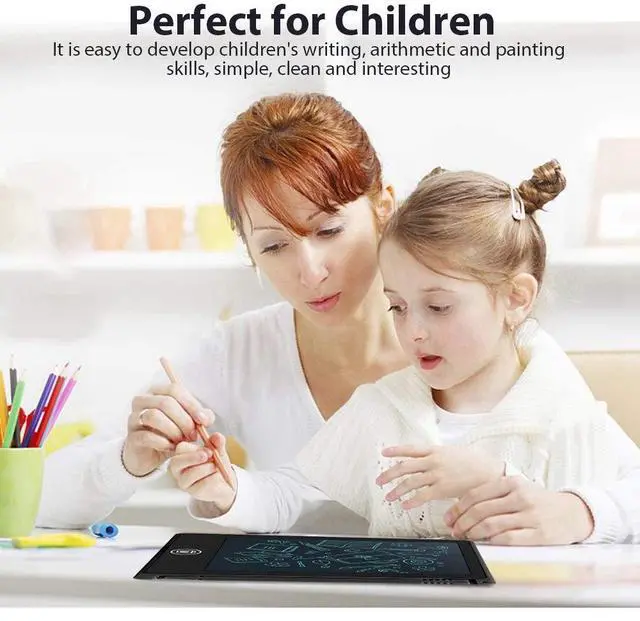 Alt view image 6 of 7 - LCD Drawing Board, 4.5inch Digital Drawing Tablet for Children/Kids - Memo List Reminder Note (Black)