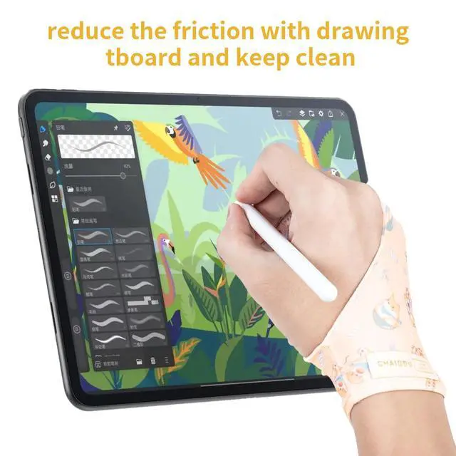Alt view image 4 of 7 - Artist Drawing Glove for Graphic Drawing Tablet, Fits Left and Right Hand