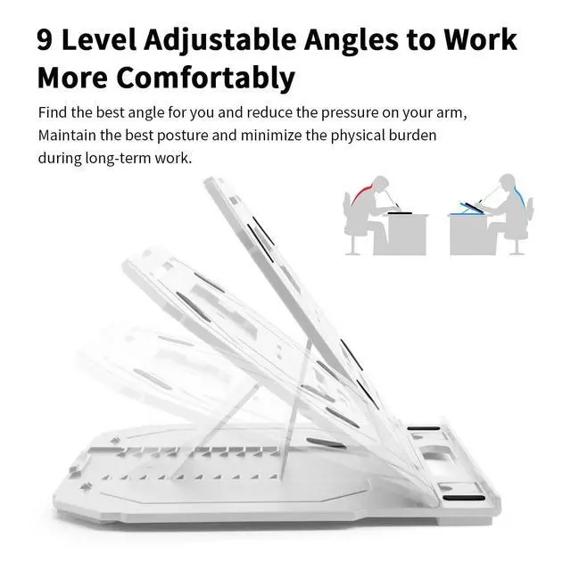 Alt view image 2 of 7 - Drawing Tablet Stand for 12-17 inch Drawing Display with 9 Angles