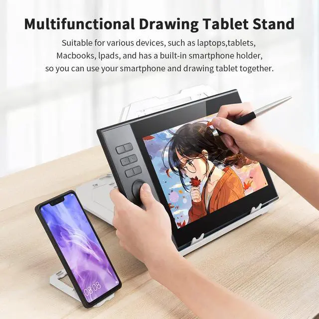 Alt view image 7 of 7 - Drawing Tablet Stand for 12-17 inch Drawing Display with 9 Angles