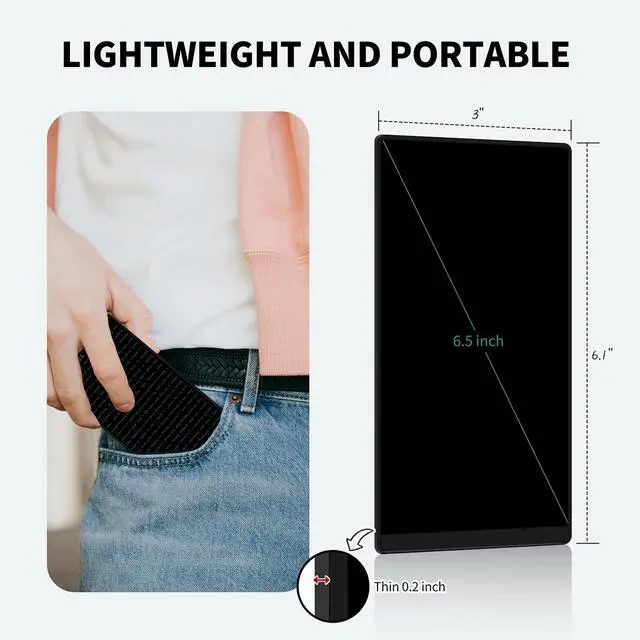 Alt view image 6 of 6 - LCD Writing Tablet for Adult: Mini 6.5 Inch