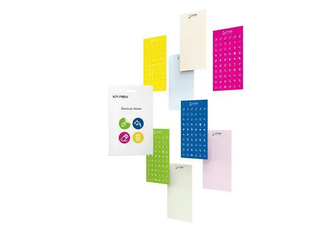Alt view image 2 of 7 - Shortcuts Stickers for XPPen Drawing Pen Tablets and Pen Displays