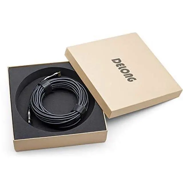 Alt view image 2 of 7 - HDMI 2.1 Fiber Optic Cable - 50ft, 8K@60Hz, 4K@120Hz, 48Gbps, eARC Compatible with PS5, Xbox, RTX 3080 3090, Roku, 8K TV - Black