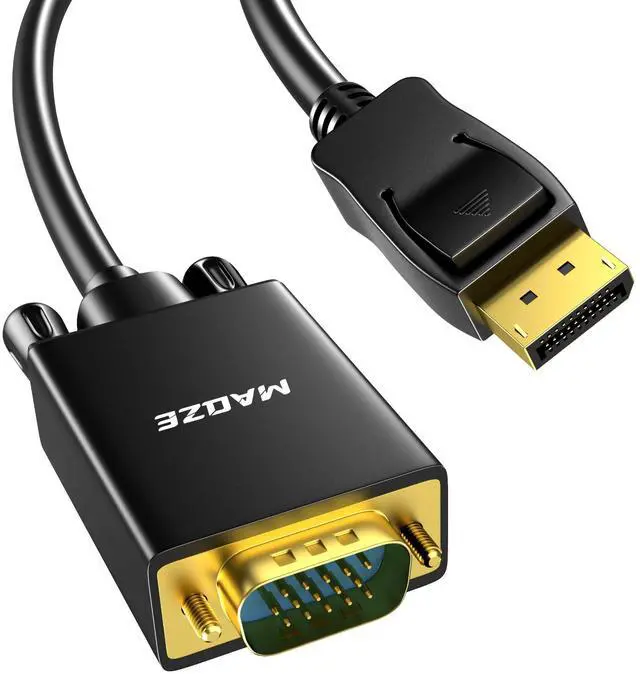 Main image of DisplayPort to VGA Cable 6.6FT, 1080P@60Hz DP Adapter for PC Monitor