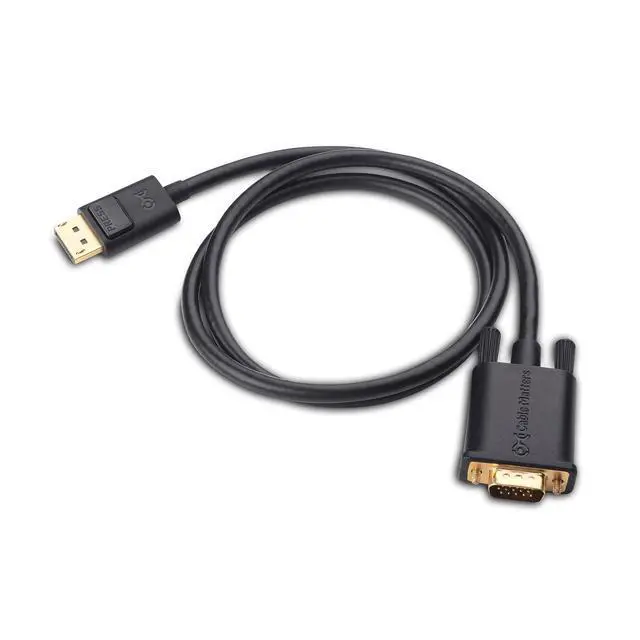 Alt view image 2 of 6 - DisplayPort to VGA Cable, DP to VGA Cable, 3ft