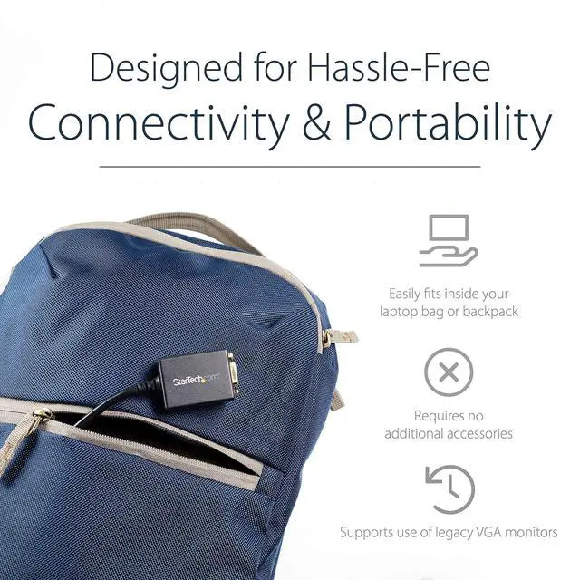 Alt view image 4 of 6 - Active DisplayPort to VGA Adapter, 1080p 60Hz, Certified (DP2VGA2)