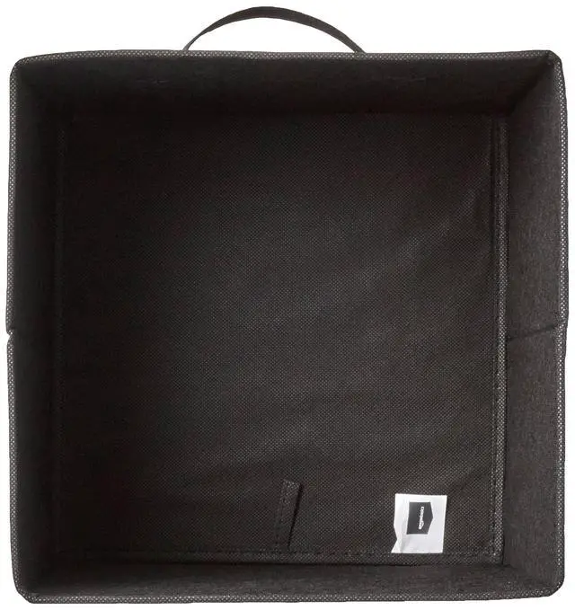 Alt view image 3 of 4 - Collapsible Fabric Storage Cube Bins Organizer with Handles, Organization Containers, Multifunctional, 13" x 13" x 13", Black, 6-Pack