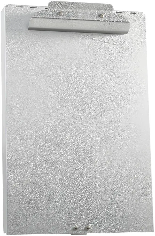 Main image of Metal Clipboard with 2 Storage Compartments, Letter Size, 250 Sheet Capacity, Office Supplies with Self-Closing Latch, 14.1 x 9.2 x 2.6 inches, Silver