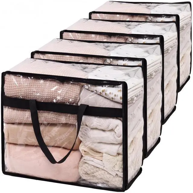 Main image of Blanket Storage Bags Extra Large 60L 4 Pack Clothes Organizer