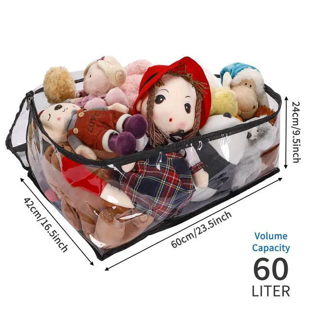 Alt view image 7 of 7 - Blanket Storage Bags Extra Large 60L 4 Pack Clothes Organizer