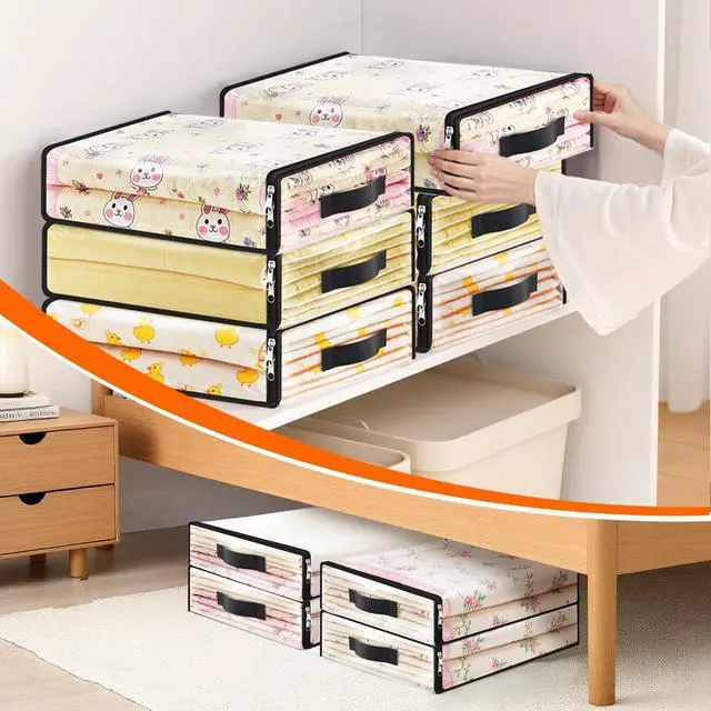 Alt view image 7 of 7 - Clear Sheet Storage Bags, 6 Pack, 15.7 x 13.8 x 3.9 in