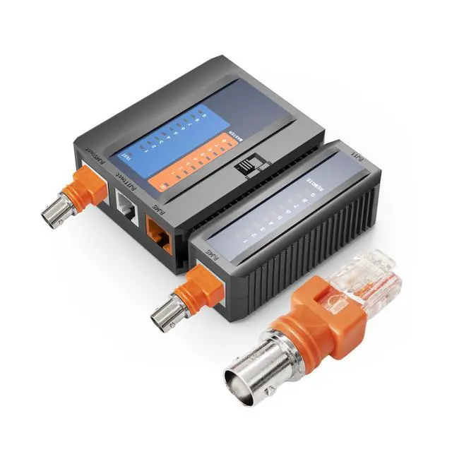 Alt view image 6 of 7 - 4PCS BNC Female Socket to RJ45 Network Adapters, Female Coax to Male Ethernet Converters, Linear Configuration RF Couplers for Surveillance Systems & Data Communication Equipment