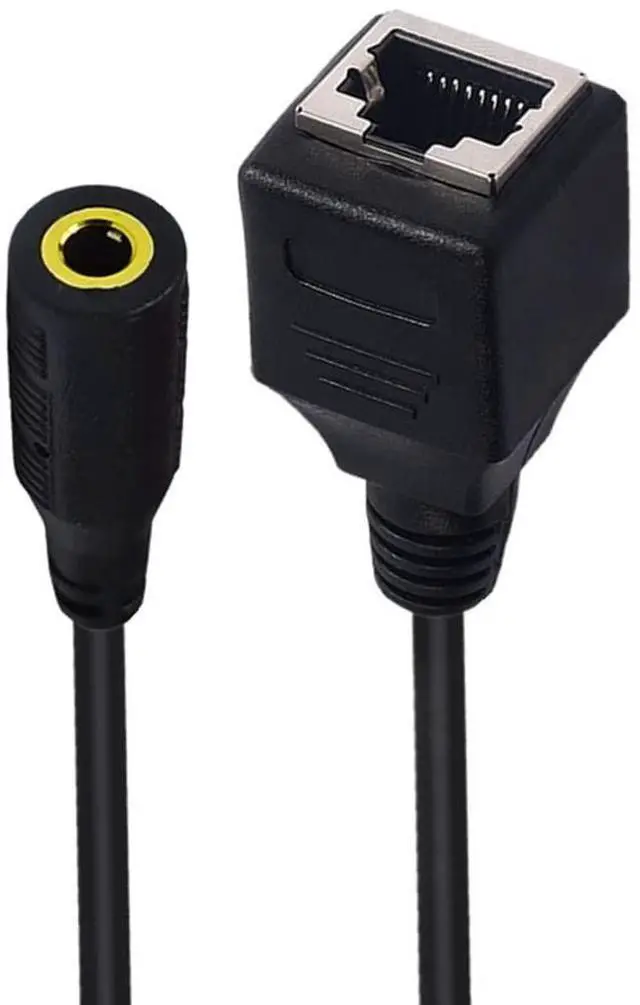 Alt view image 2 of 5 - Network 3.5mm to RJ45 Female Adapter - DC 3.5mm Male & Female TRRS 4 Pole Jack - Touch Screen Device & KTV Cable Adapter