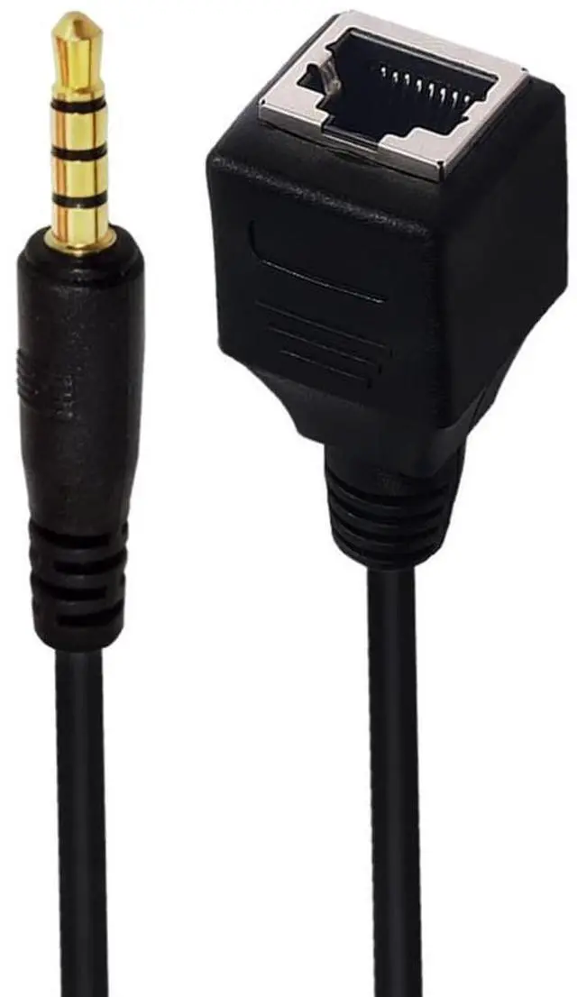 Alt view image 3 of 5 - Network 3.5mm to RJ45 Female Adapter - DC 3.5mm Male & Female TRRS 4 Pole Jack - Touch Screen Device & KTV Cable Adapter