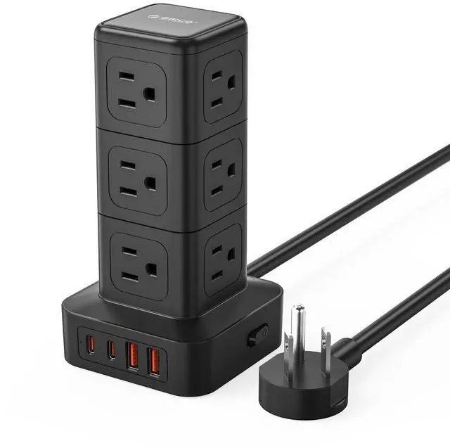Main image of Tower Power Strip with Surge Protection, Charging Station Tower